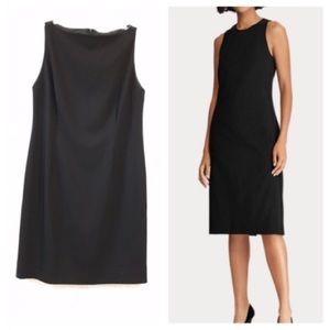 Ralph Lauren stretch wool sleeveless sheath sz 14
